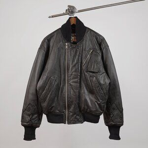 90's Kansai Yamamoto / Genuine Leather Bomber Jacket